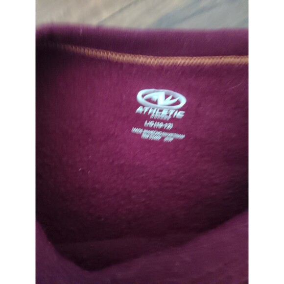 Athletic Works Dark Red Sweatshirt size large 10/12 - Picture 2 of 3